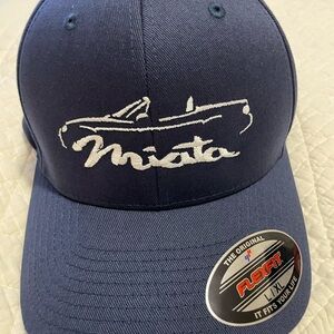 Blue Flexfit Cap with Embroidered Design